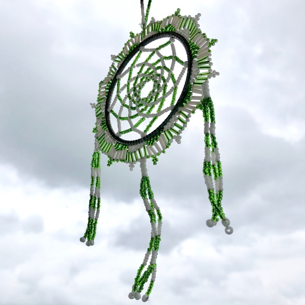 Beautifully Crafted Beaded Dream Catcher Ornament - Picture 2 of 12